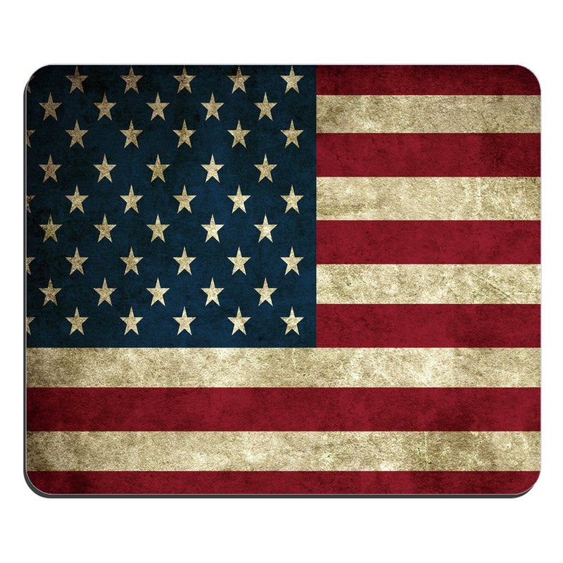 Ergonflow Fashion Mouse Mat USA America Flag Customized Rectangle Mousepad by Mouse Pads - Image 1